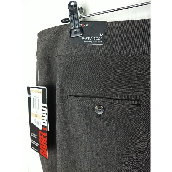 Style And Co Gypsy Brown Sit Below Waist Slight Boot Dress Pants. Size 12 - Picture 13 of 13